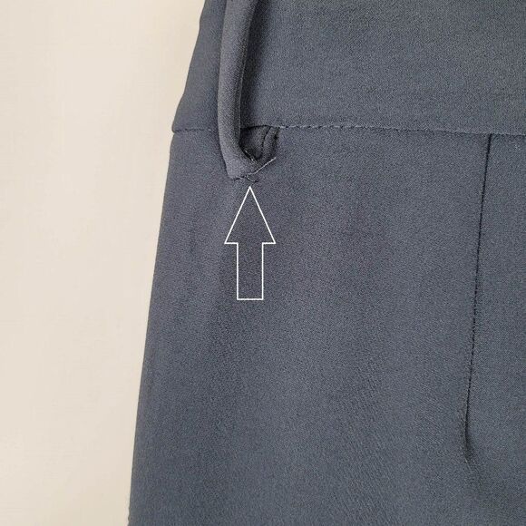 Theory Junius Mandatory Stretch Pants Trousers Dark Gray Size 6 - Picture 10 of 13